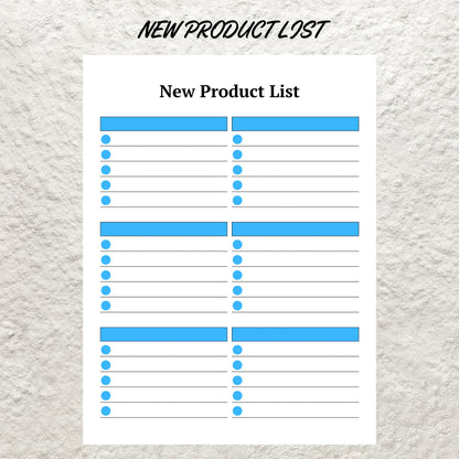 Product Planner Template Printable New Product Planner Product Launch Product Pricing Worksheet Digital Small Business Plan Planner