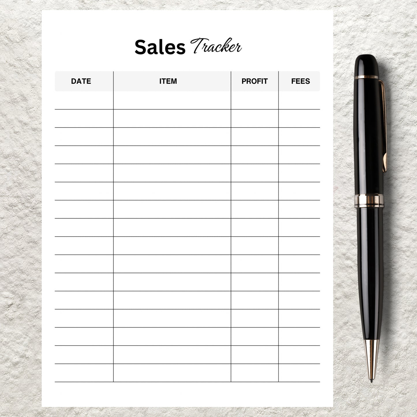 Sales Tracker Template Printable Sales Log Editable Online Business Sales Tracking Monthly Yearly Sales Tracker Business Sales Record Log