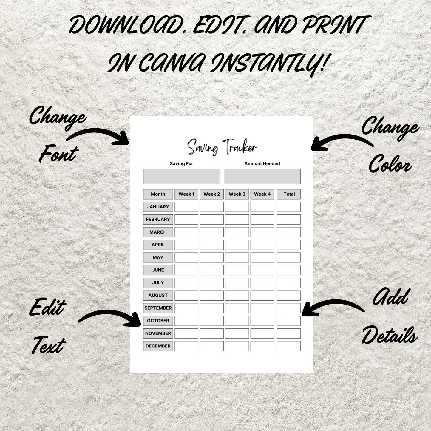 Savings Tracker Printable Sinking Funds Tracker Savings Tracker Template Savings Log Sheet Money Finance Planner Savings Goal Challenge