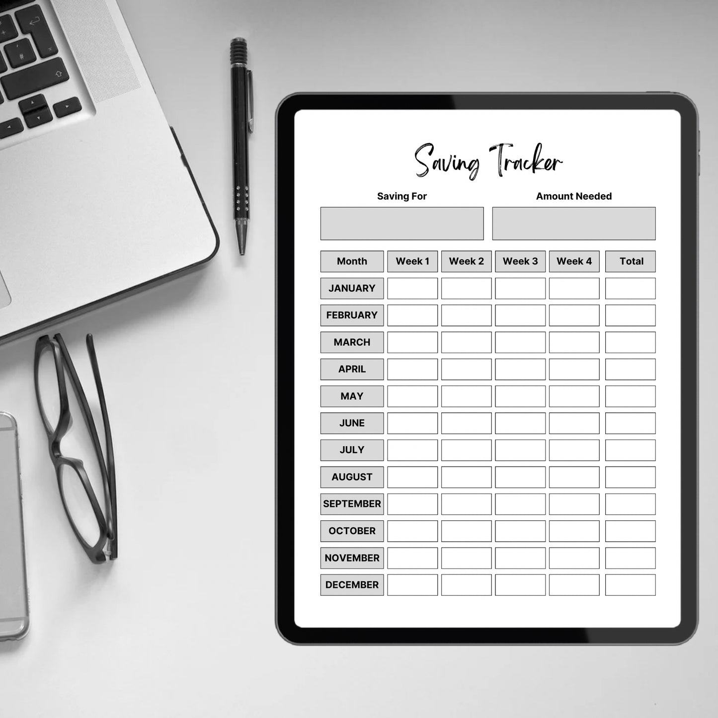 Savings Tracker Printable Sinking Funds Tracker Savings Tracker Template Savings Log Sheet Money Finance Planner Savings Goal Challenge