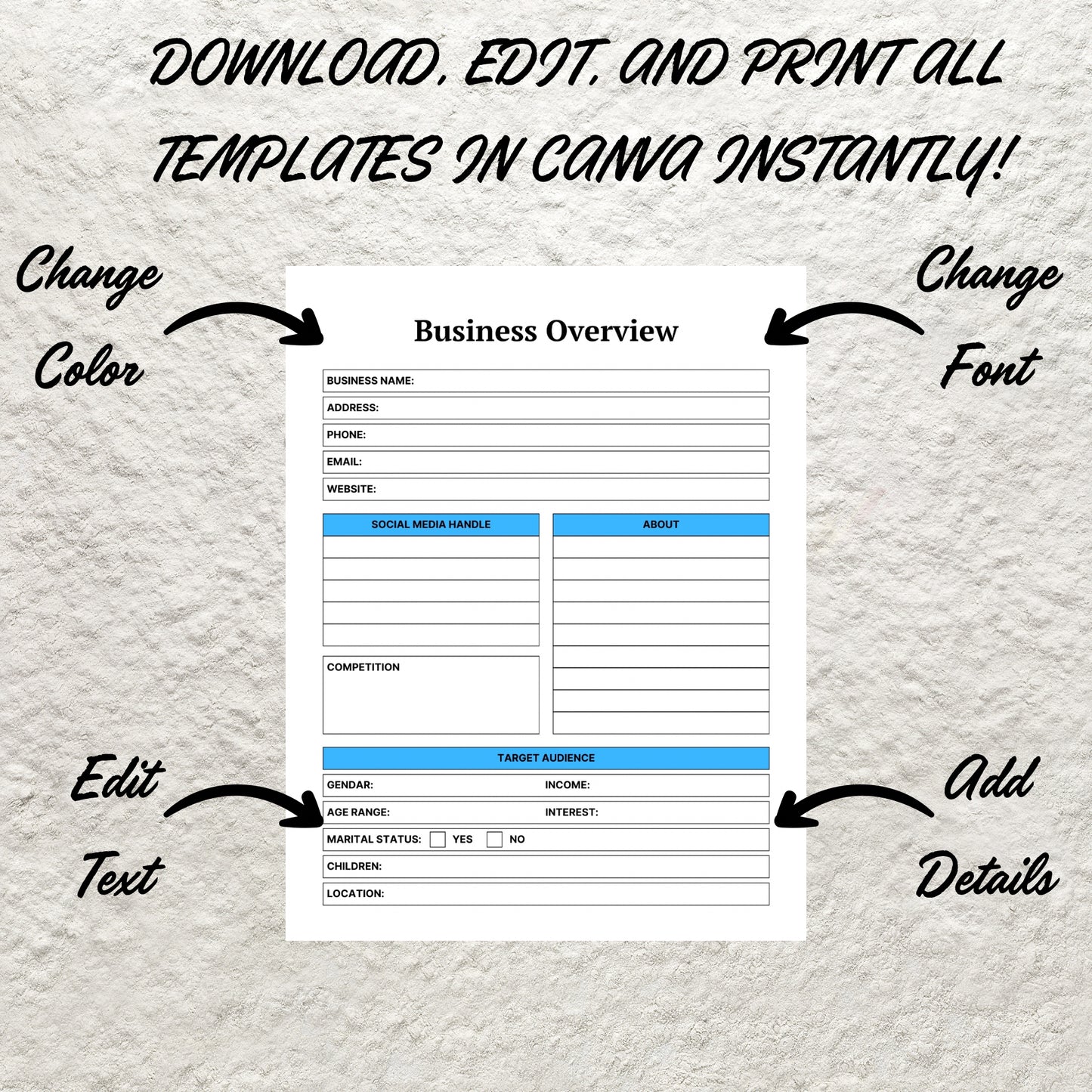 Side Hustle Planner Bundle Printable Freelancer Planner Freelance Business Edit Solopreneur Work From Home Digital Small Business Planner