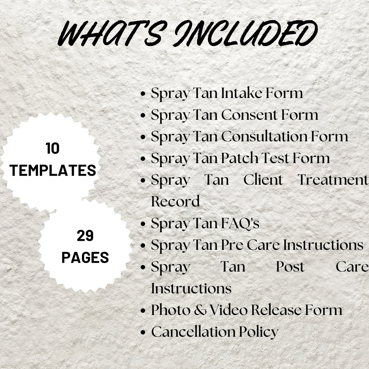 Spray Tan Forms Template Bundle Editable Spray Tan Intake Form Printable Spray Tan Consent Form Spray Tan Consultation Spray Tan Aftercare